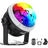 Los mejores  - OMERIL Luces Discoteca Bola de Discoteca Activadas por Música con 10 Colores RGBY- Patrón de Estrella- Control Remoto…